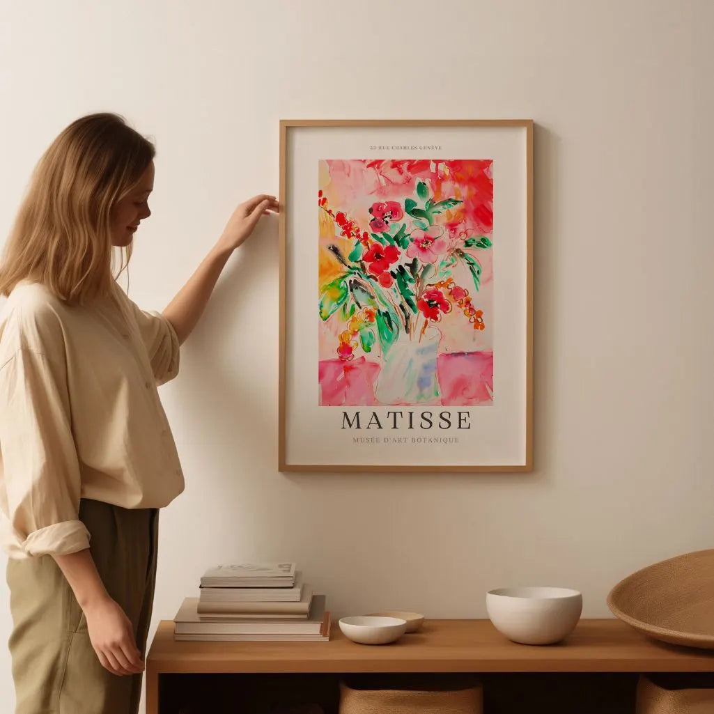 Matisse Flowers in Vase Poster