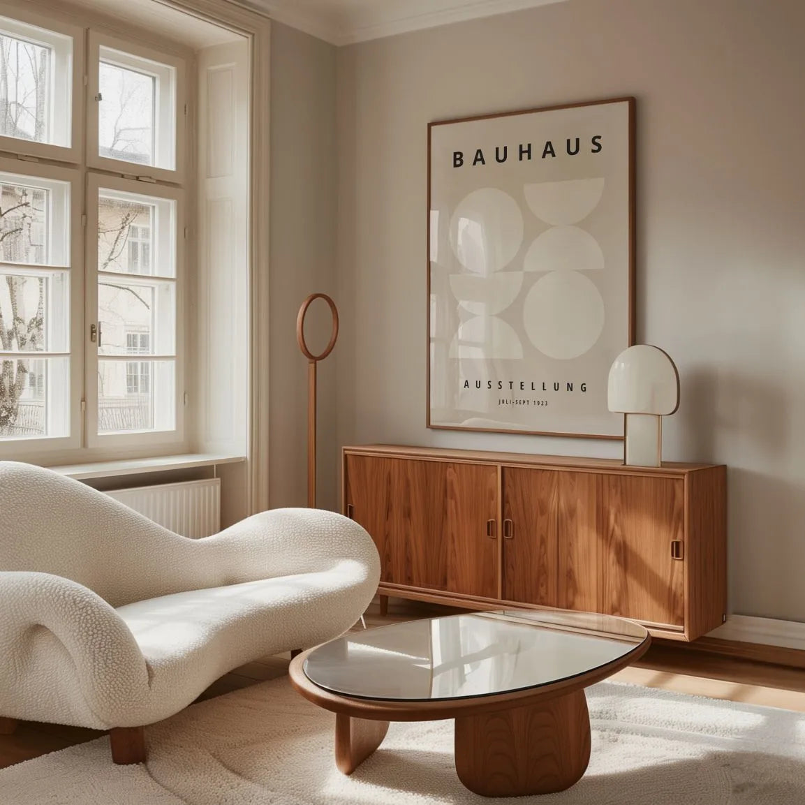 Beige Bauhaus Poster