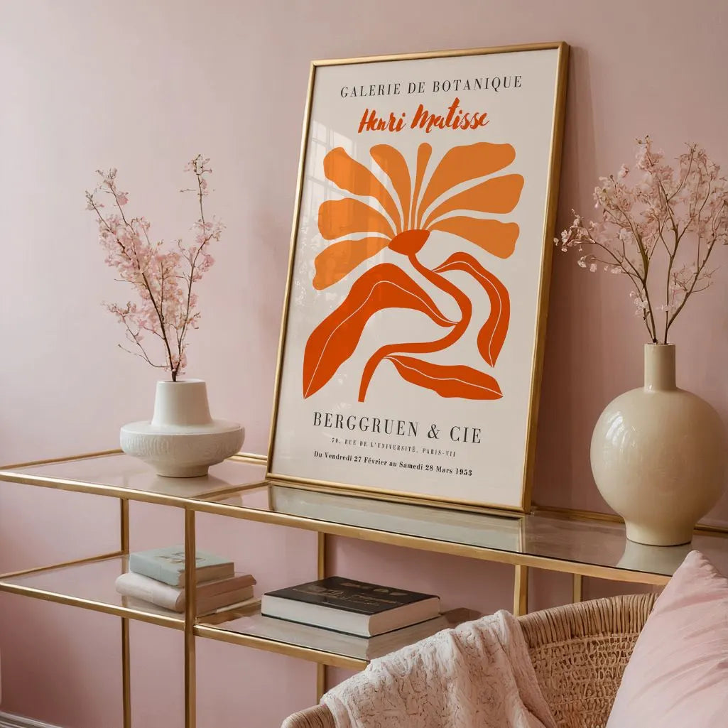 Matisse Orange Flower Poster