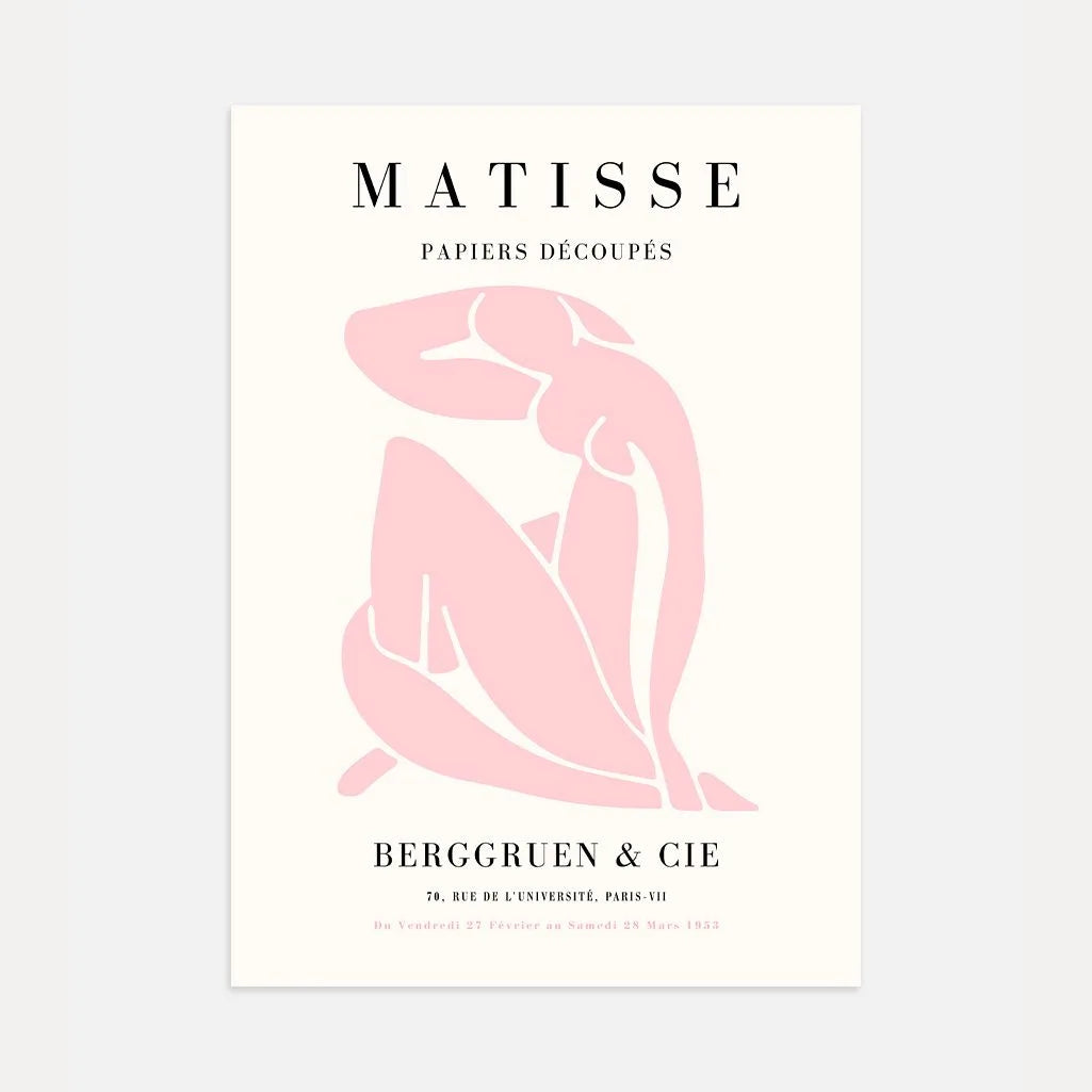 Henri Matisse Nu Bleu Pink Edition Poster
