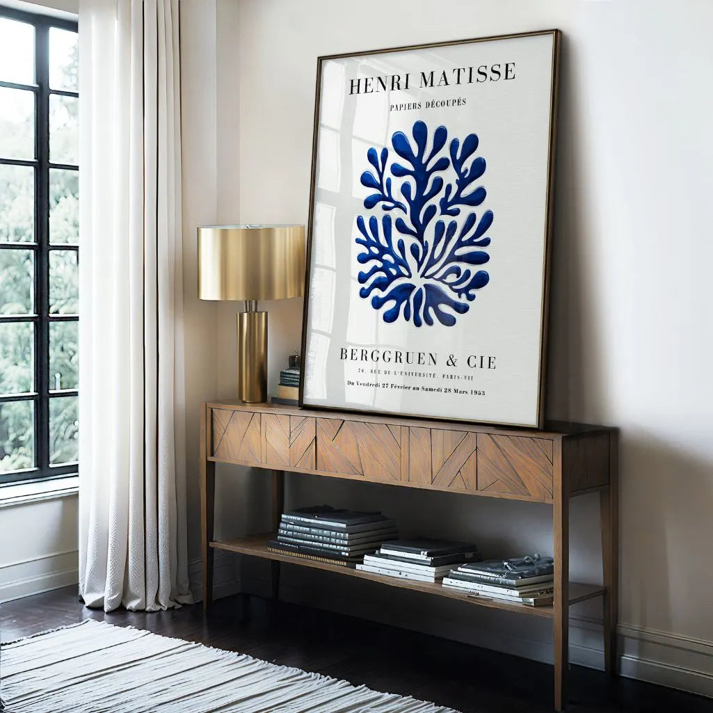 Matisse Blue Form Poster