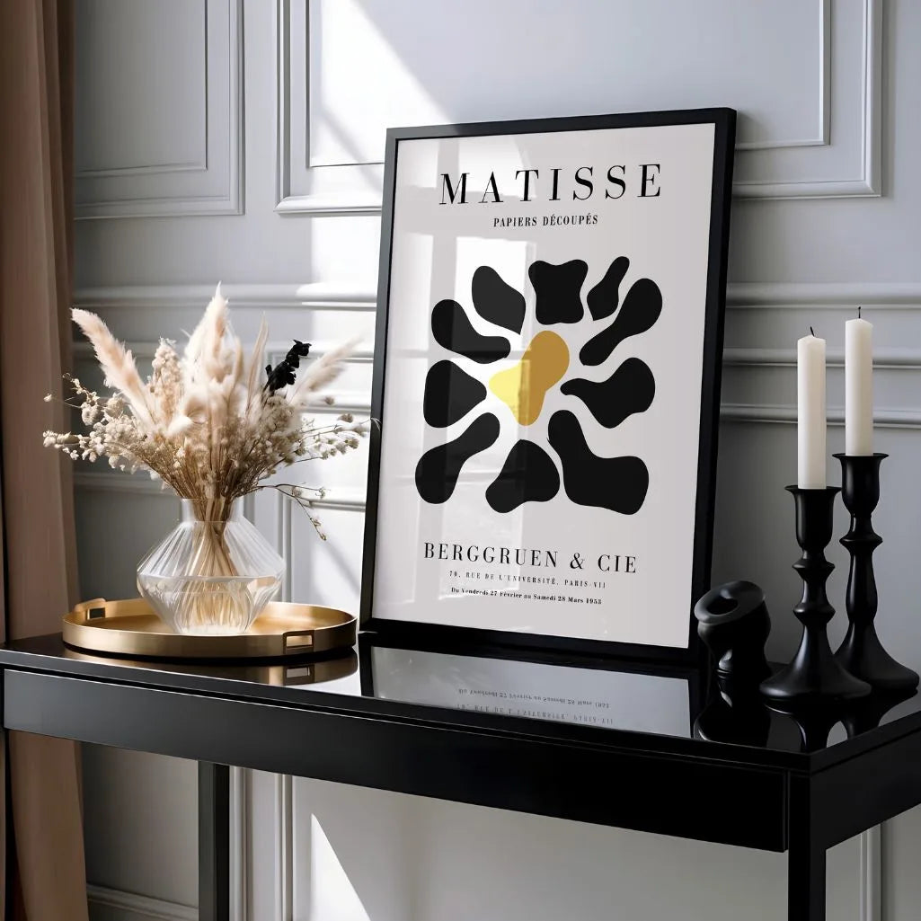 Henri Matisse Black & Mustard Poster
