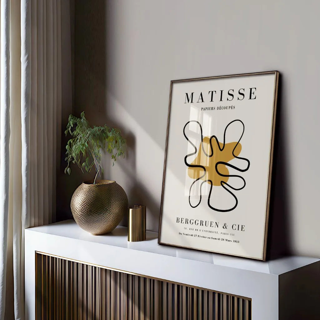 Henri Matisse Mustard Accent Poster