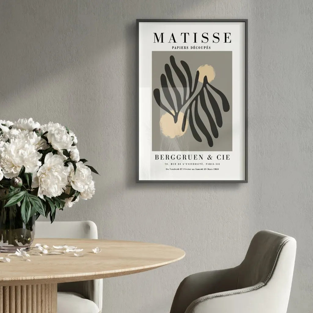 Henri Matisse Grey Leaves Poster
