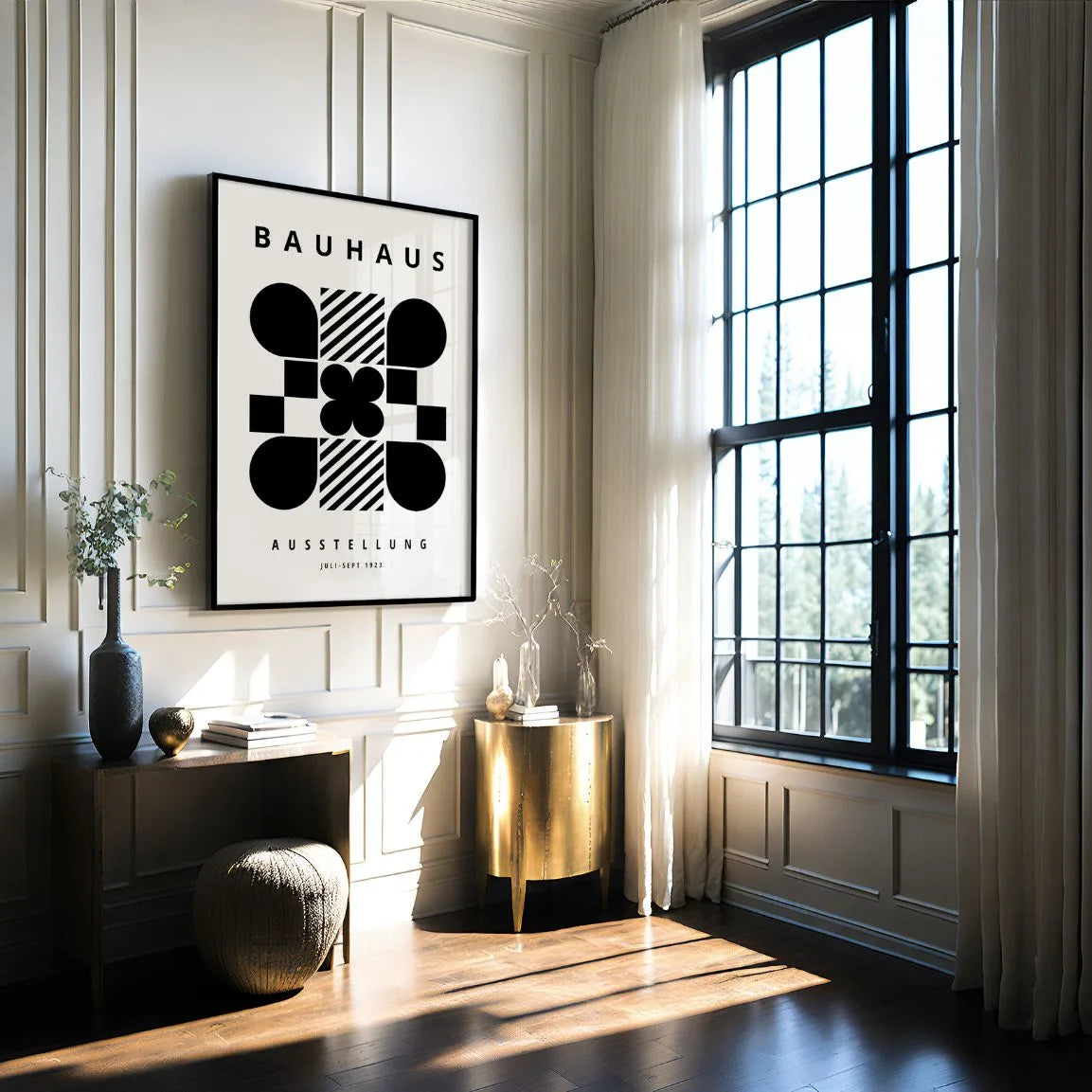 Bauhaus Geometry Poster