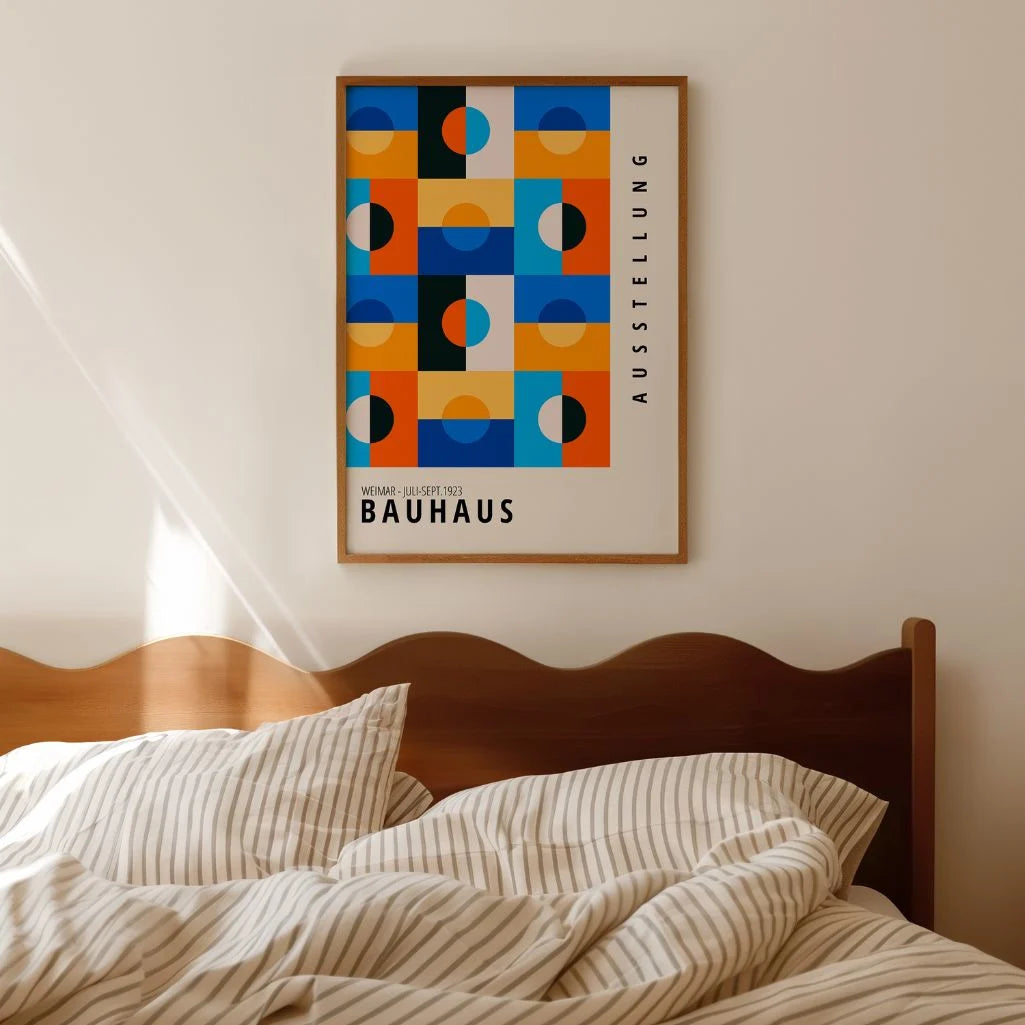 Bauhaus Color Harmony Geometry Poster