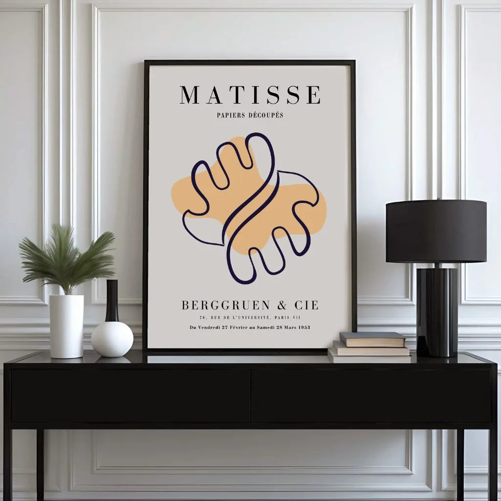 Henri Matisse Orange Abstract Form Poster
