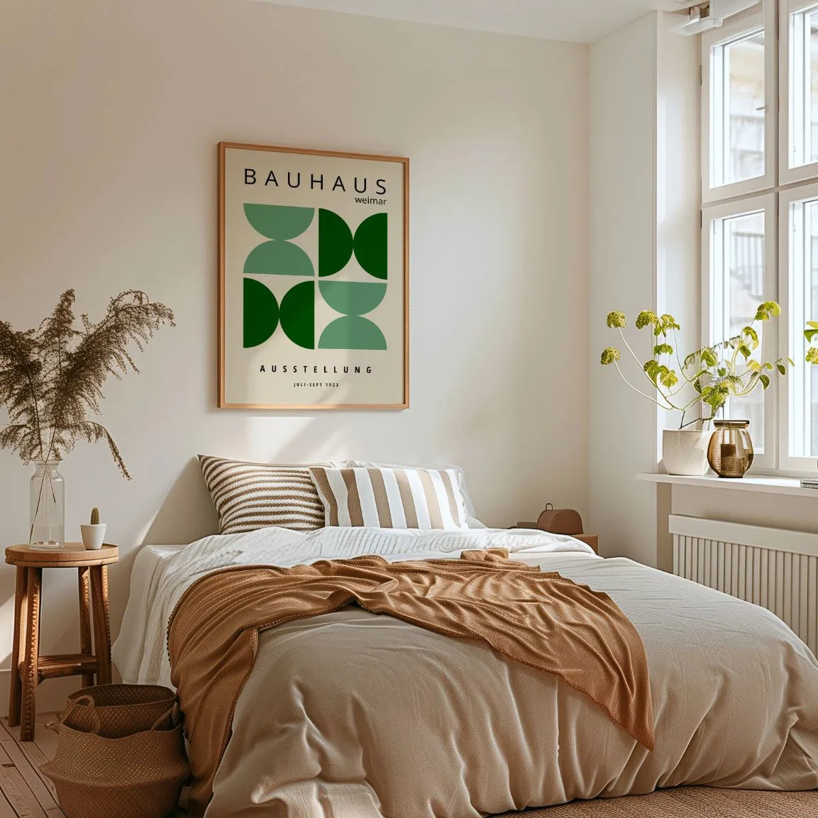 Bauhaus Green Elements Poster