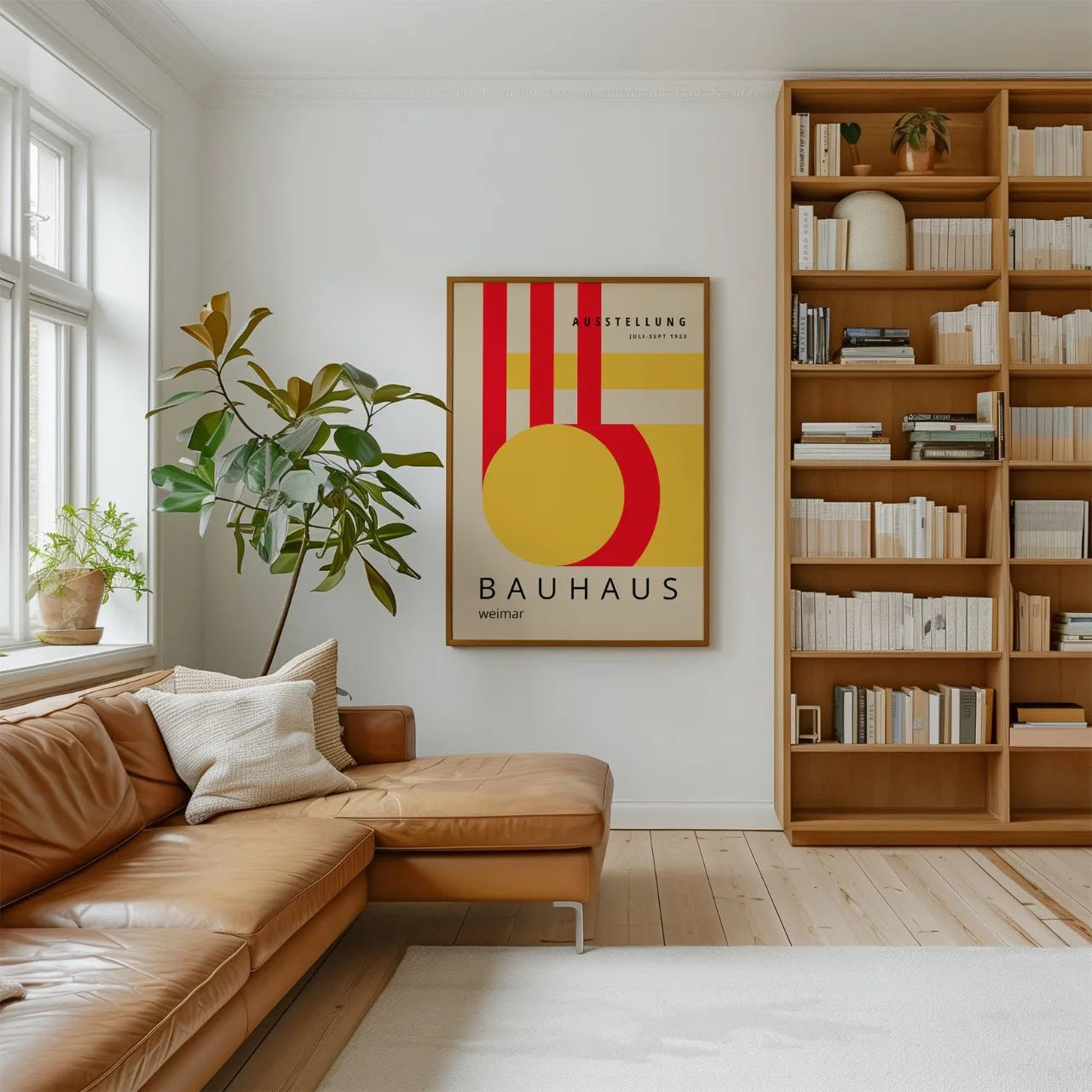 Bauhaus Red & Yellow Energy Poster
