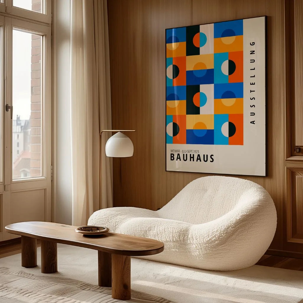 Bauhaus Color Harmony Geometry Poster
