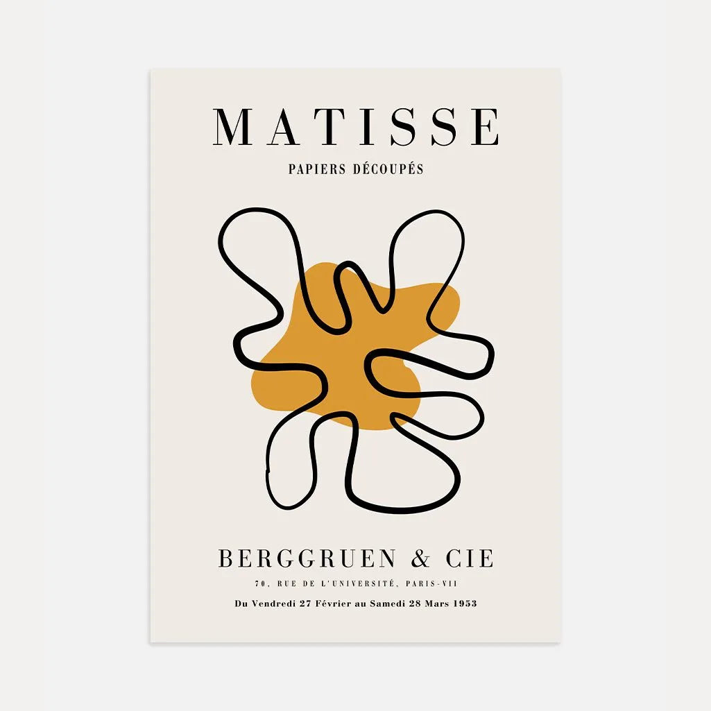 Henri Matisse Mustard Accent Poster