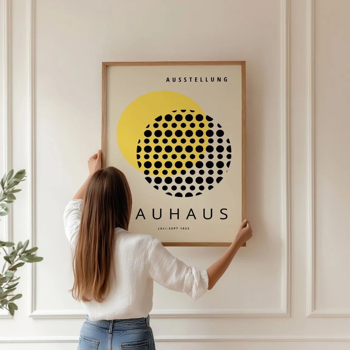 Bauhaus Geometric Sun Poster