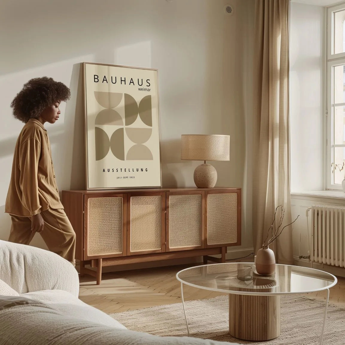 Bauhaus Hourglass Poster