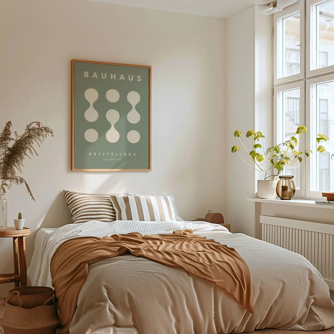 Bauhaus Sage Green Poster