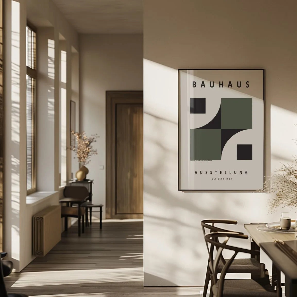 Bauhaus Green Fusion Poster