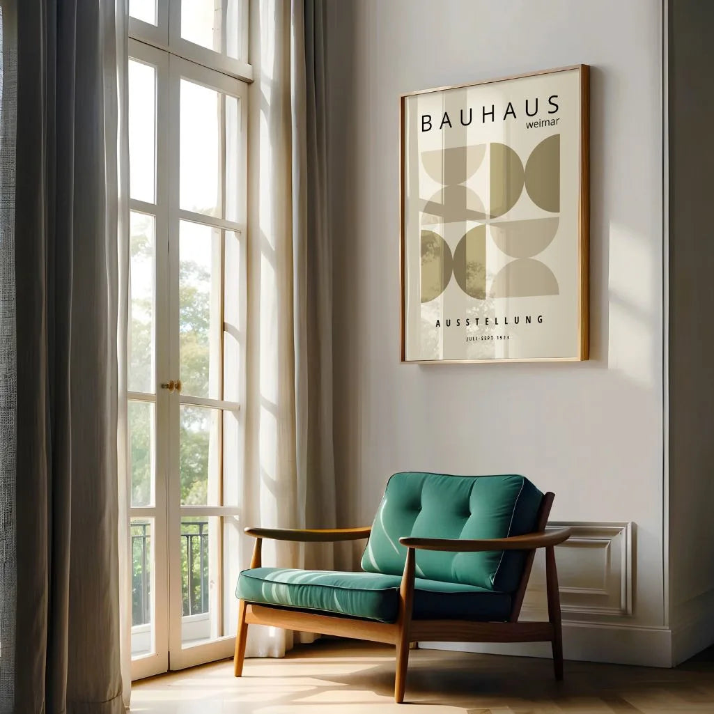 Bauhaus Hourglass Poster