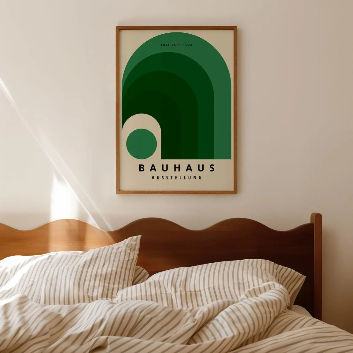 Bauhaus Green Rainbow Poster
