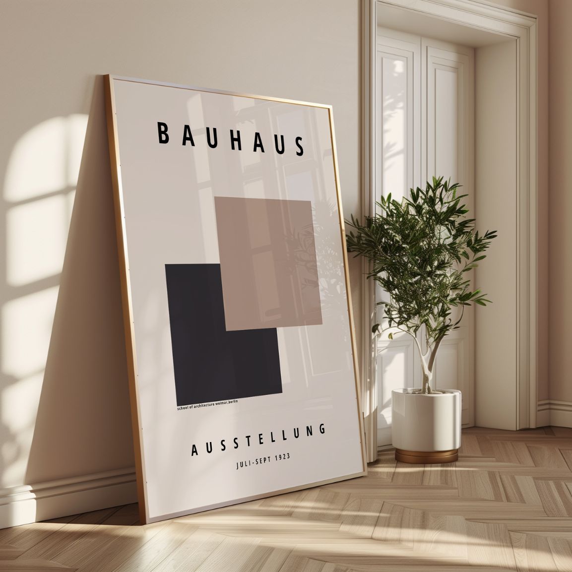 Bauhaus Square Poster