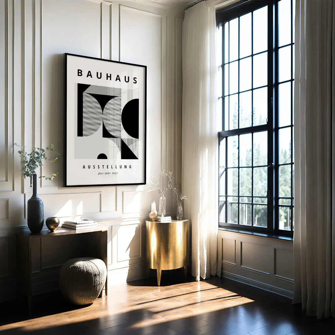 Bauhaus Black Forms Poster