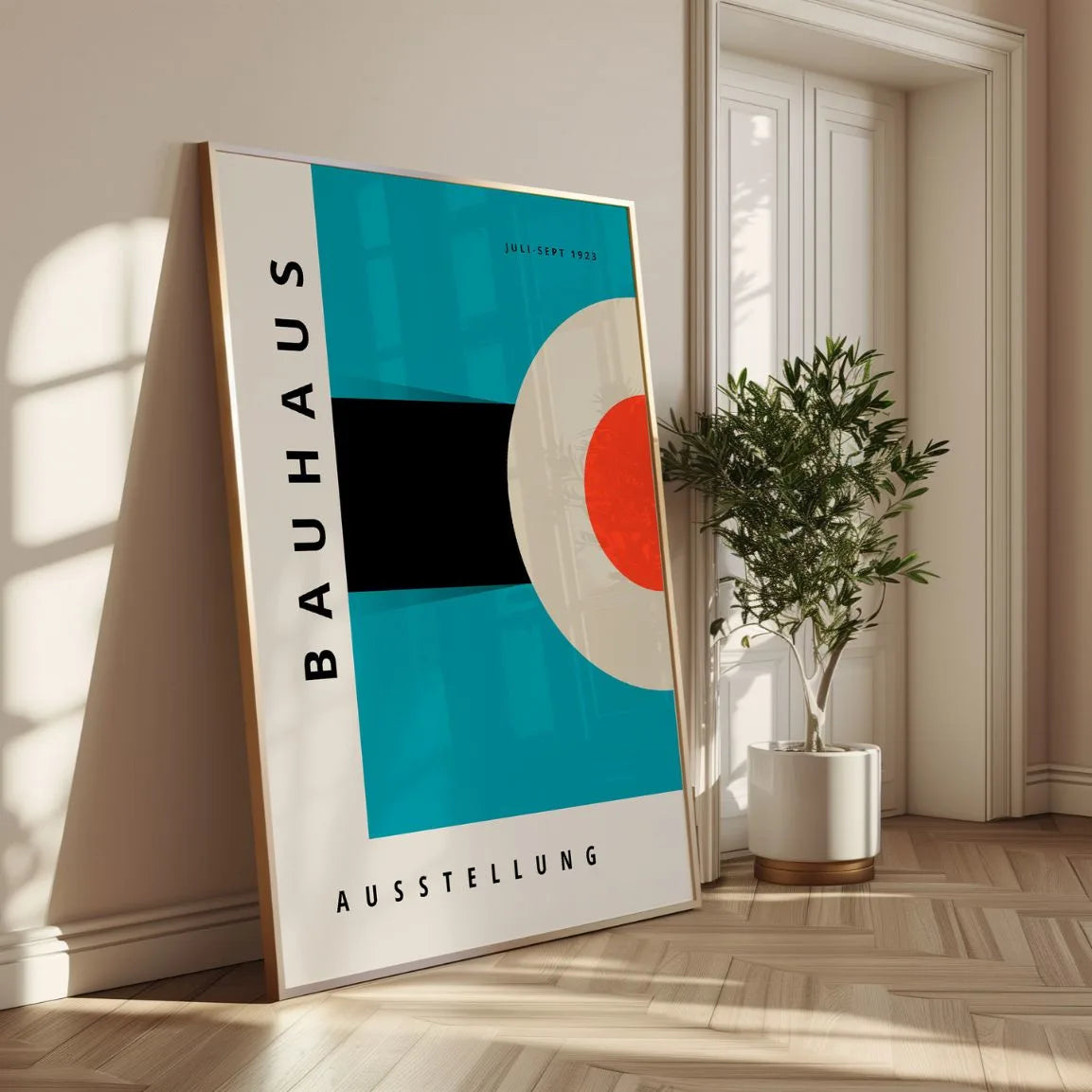 Bauhaus Sky Blue Poster
