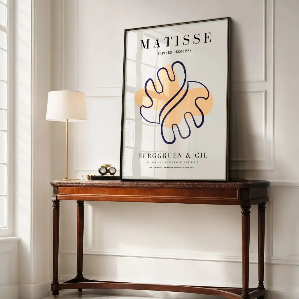 Henri Matisse Orange Abstract Form Poster