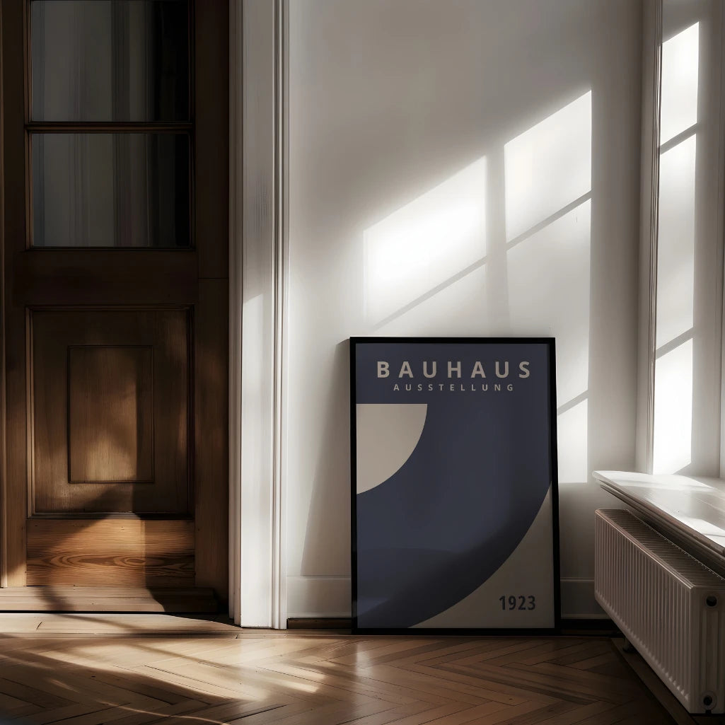 Bauhaus Blue Splash Poster