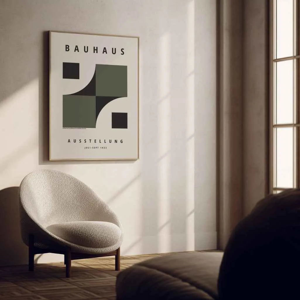 Bauhaus Green Fusion Poster