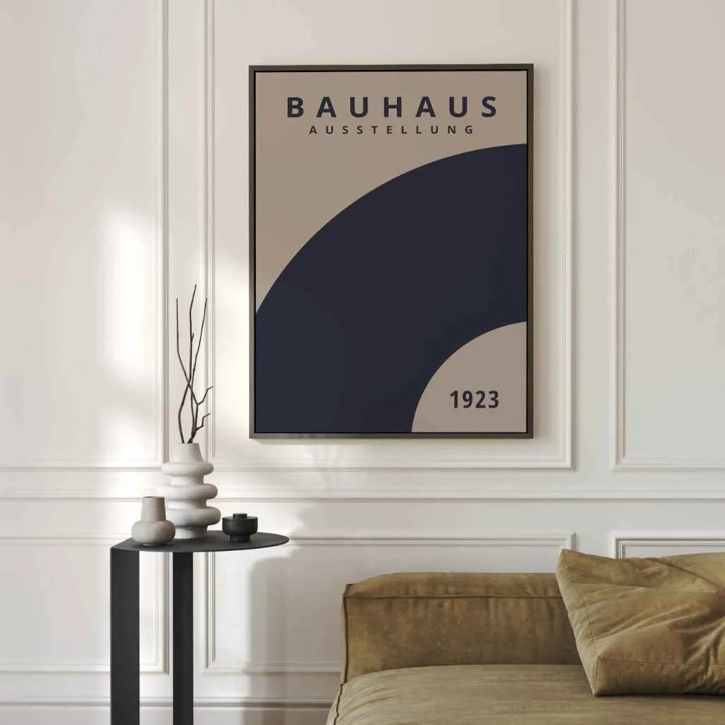 Bauhaus Blue Rotation Poster