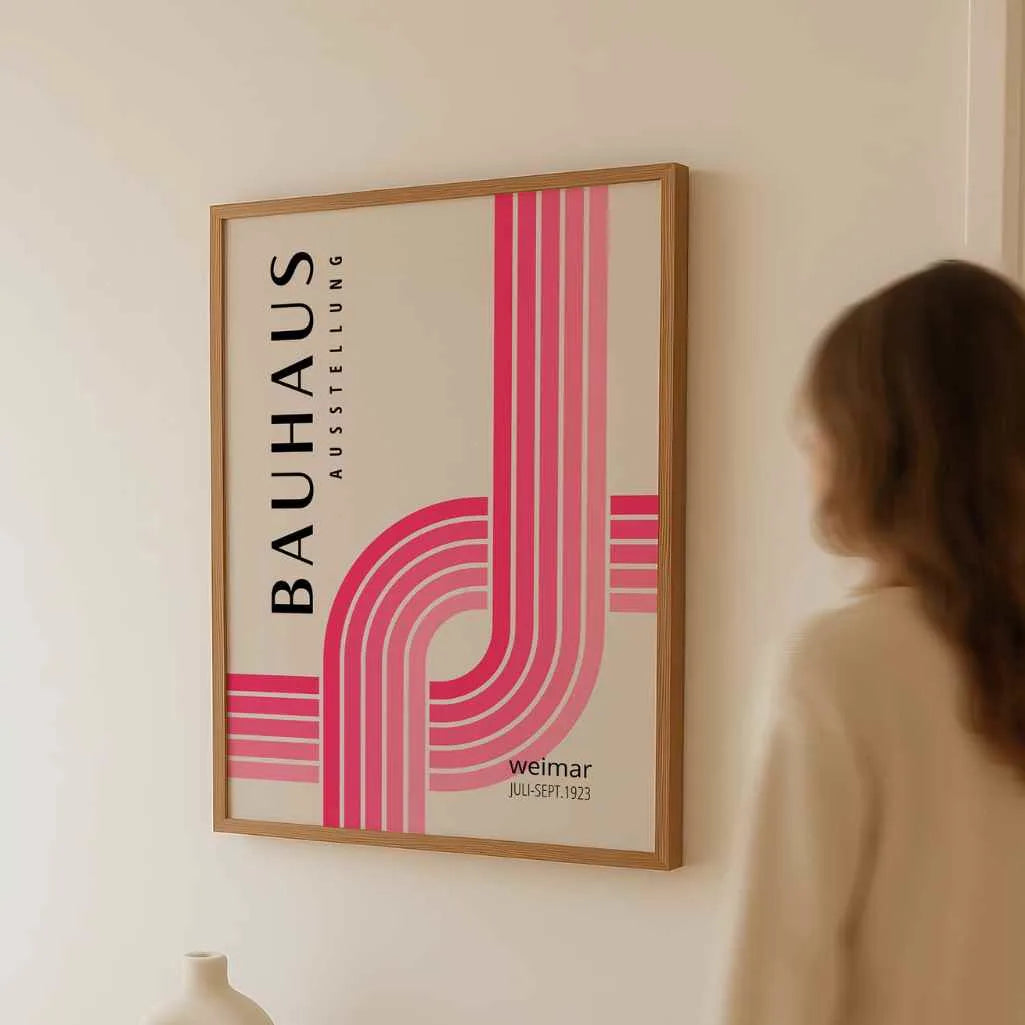 Bauhaus Intersecting Lines Poster