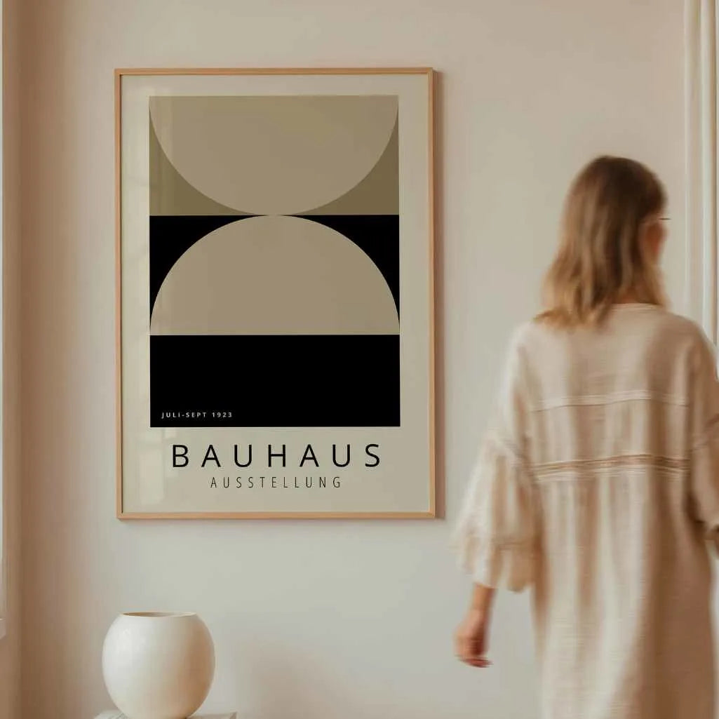 Bauhaus Beige Balance Poster