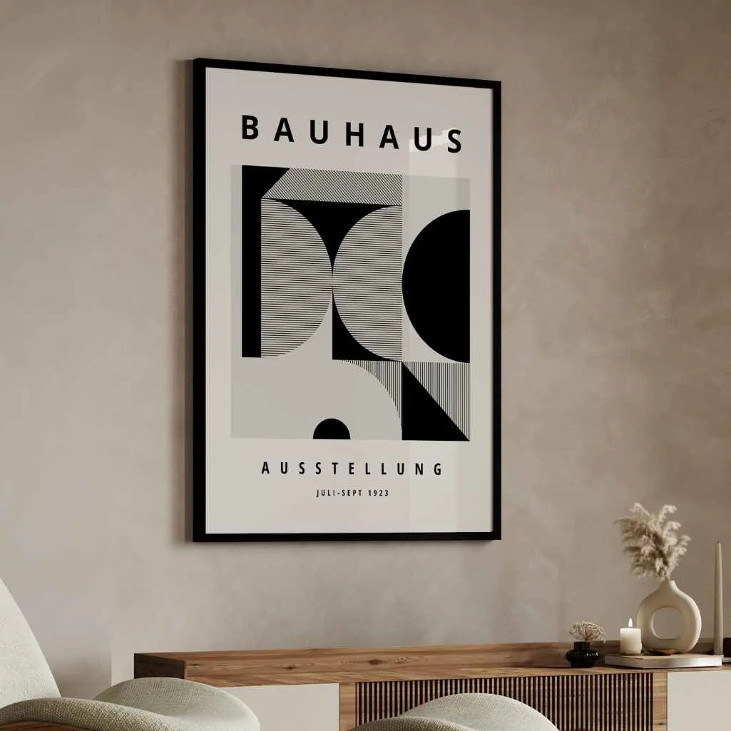Bauhaus Black Forms Poster