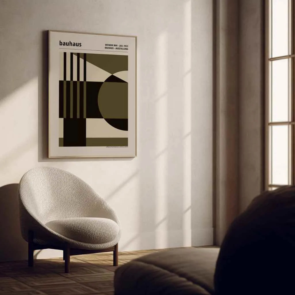 Bauhaus Architectural Form Poster