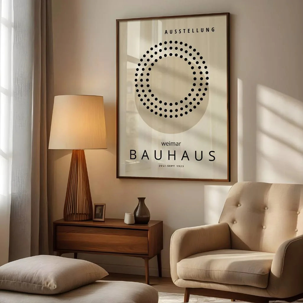 Bauhaus Circles Poster