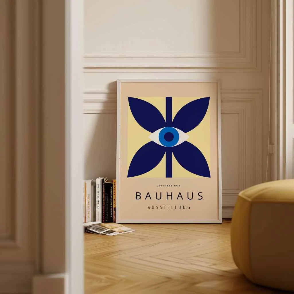 Bauhaus Blue Eye Poster