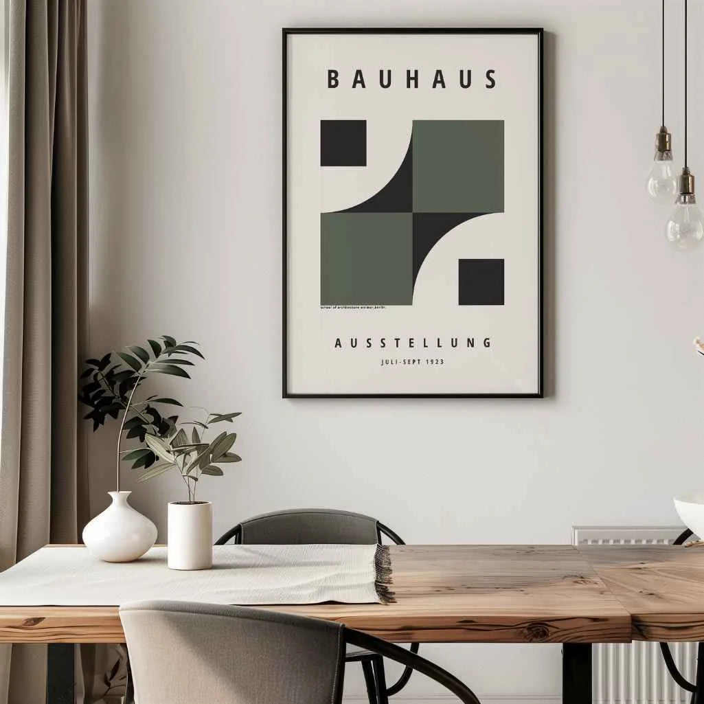 Bauhaus Green Fusion Poster