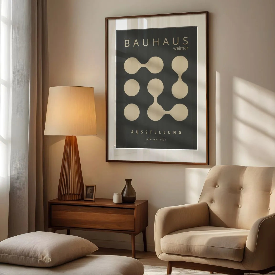 Bauhaus Molecular Forms Poster