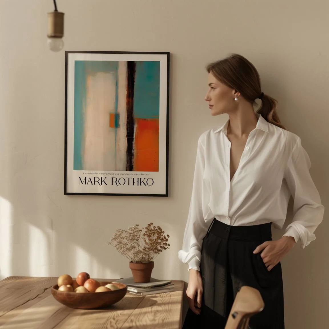 Rothko Blue Balance Poster