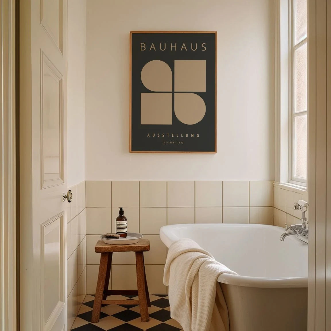 Bauhaus Geometric Harmony Poster