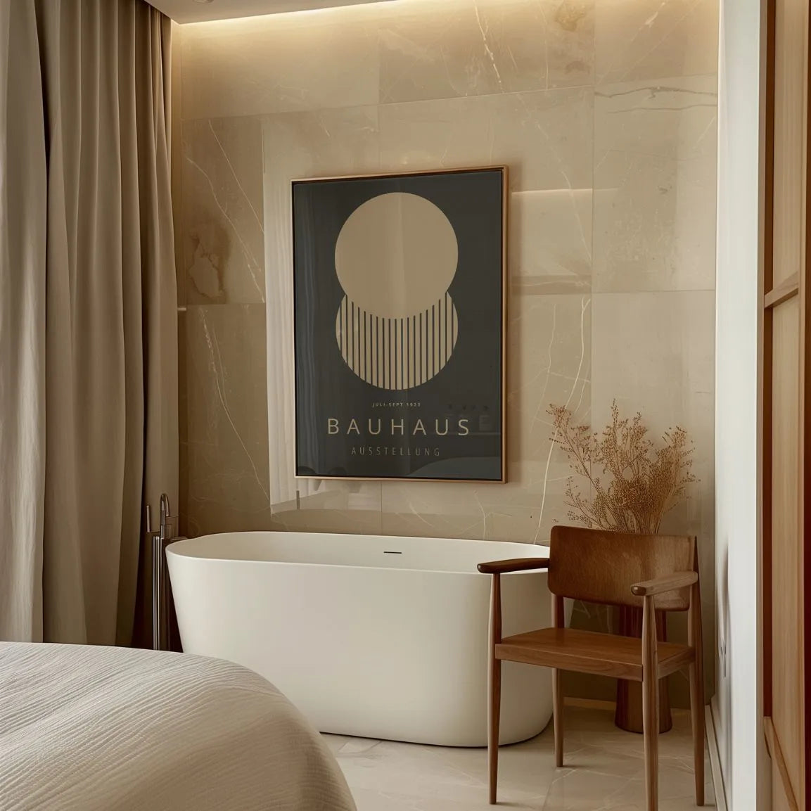 Bauhaus Minimal Circles & Lines Poster