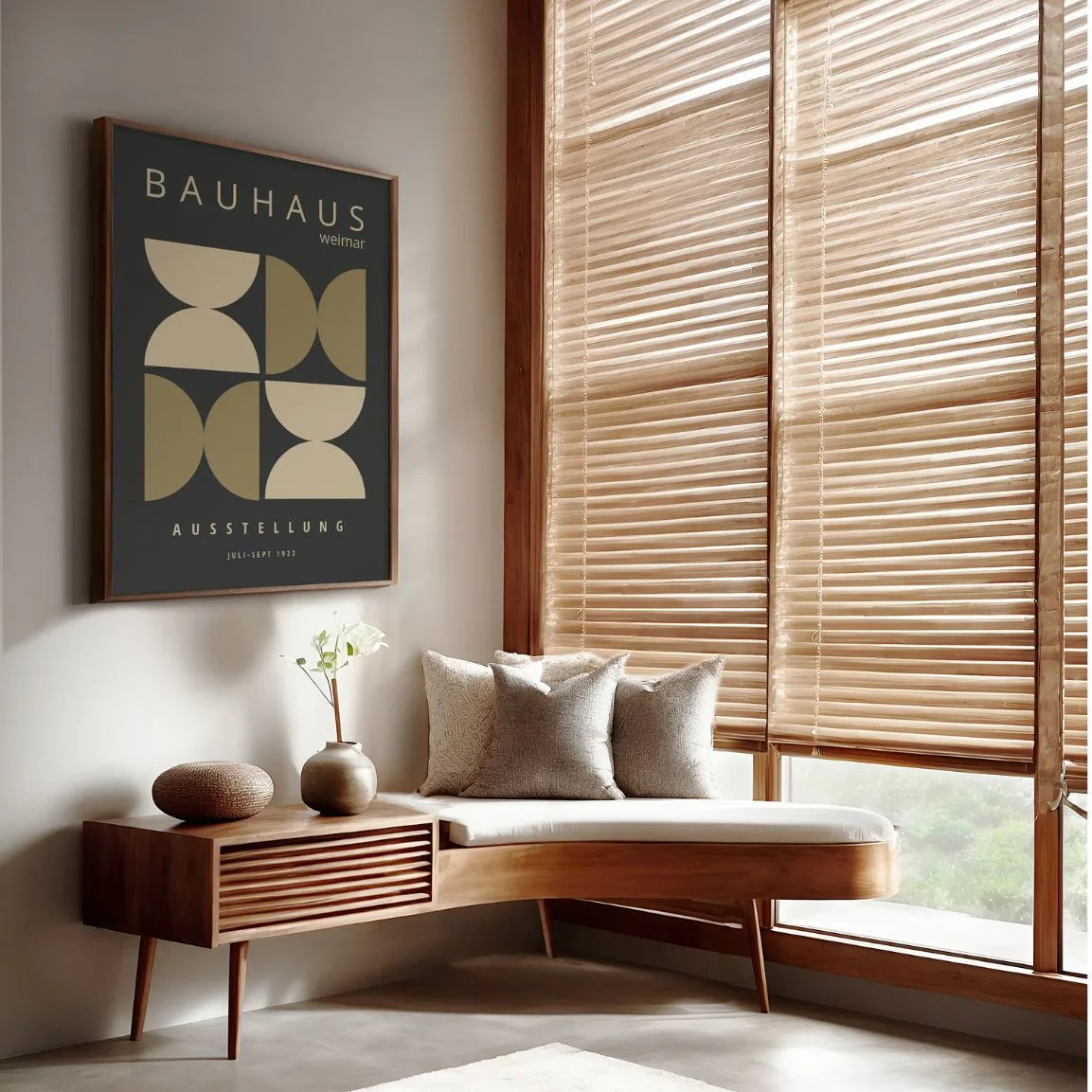 Bauhaus Geometric Play Poster