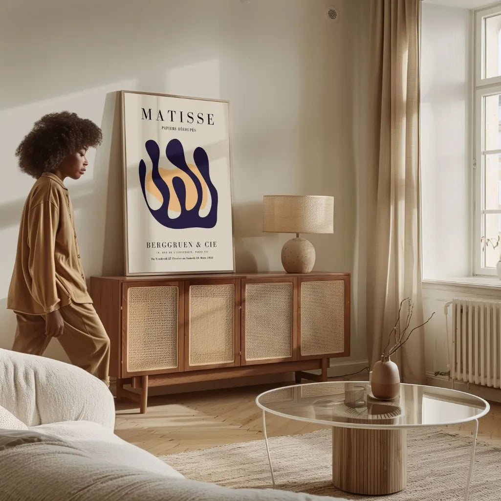 Henri Matisse Fluid Abstract Form Poster