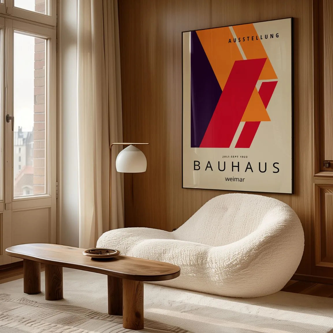Bauhaus Dynamic Color Geometry Poster