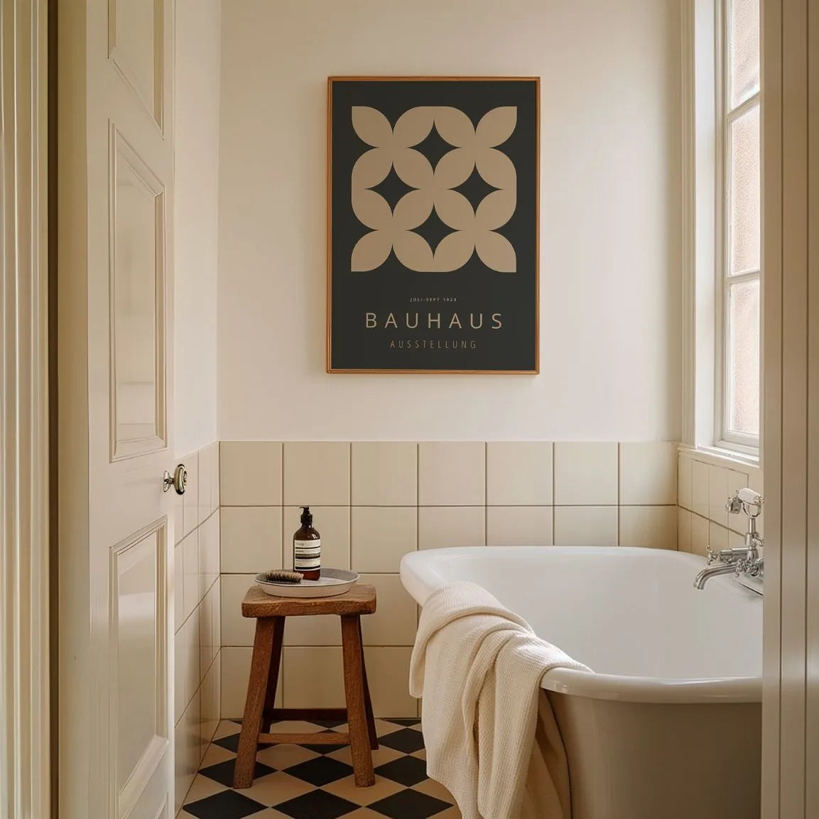 Bauhaus Minimal Form Balance Poster