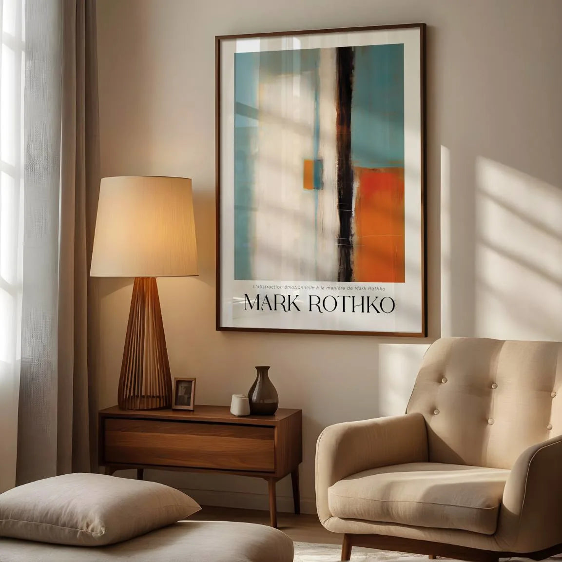 Rothko Blue Balance Poster