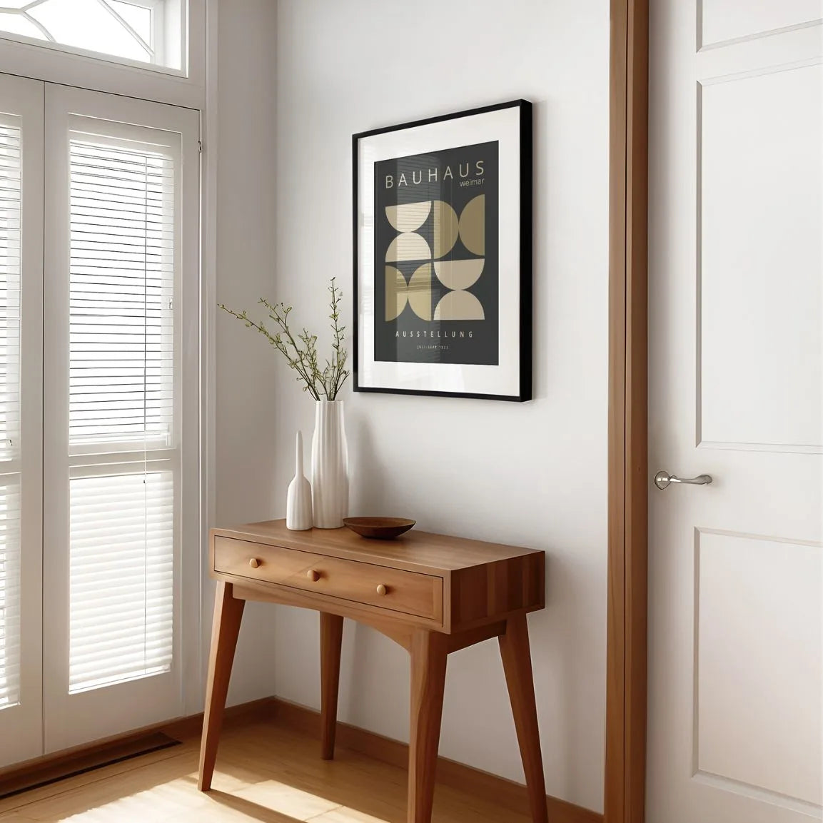 Bauhaus Geometric Play Poster