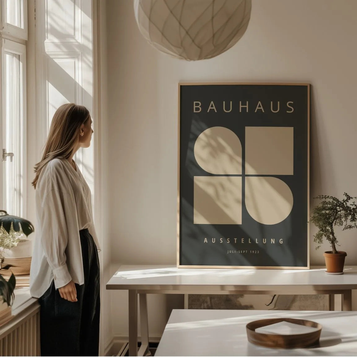 Bauhaus Geometric Harmony Poster