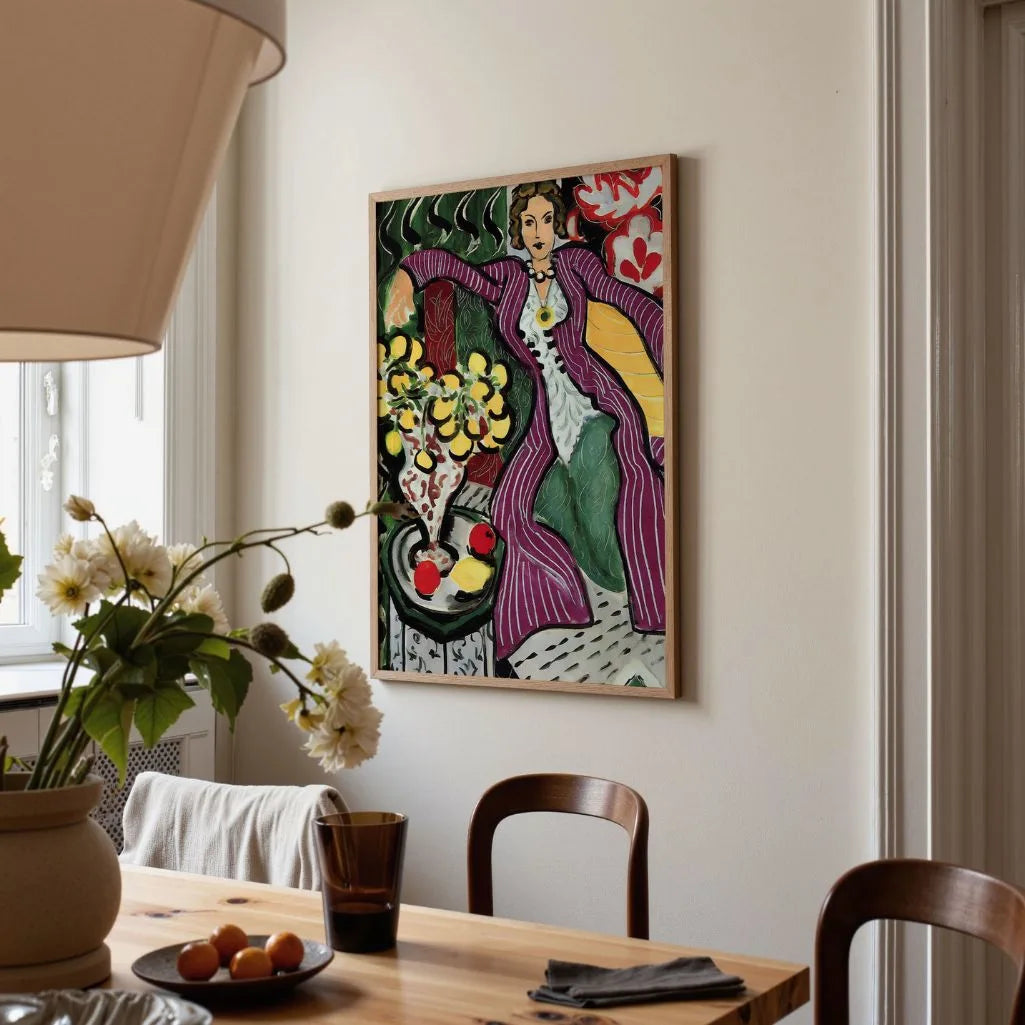 Matisse Woman in a Purple Coat Poster