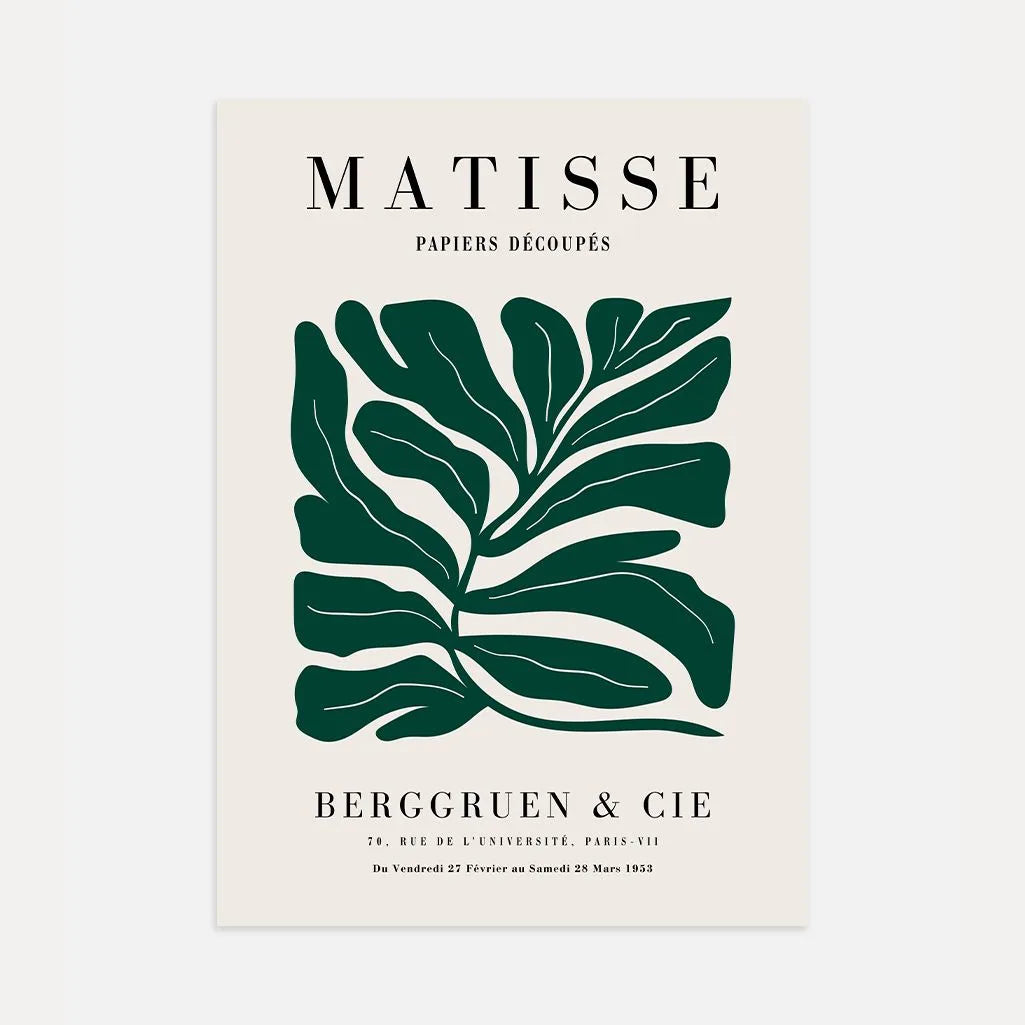 Henri Matisse Green Leaf Form Poster