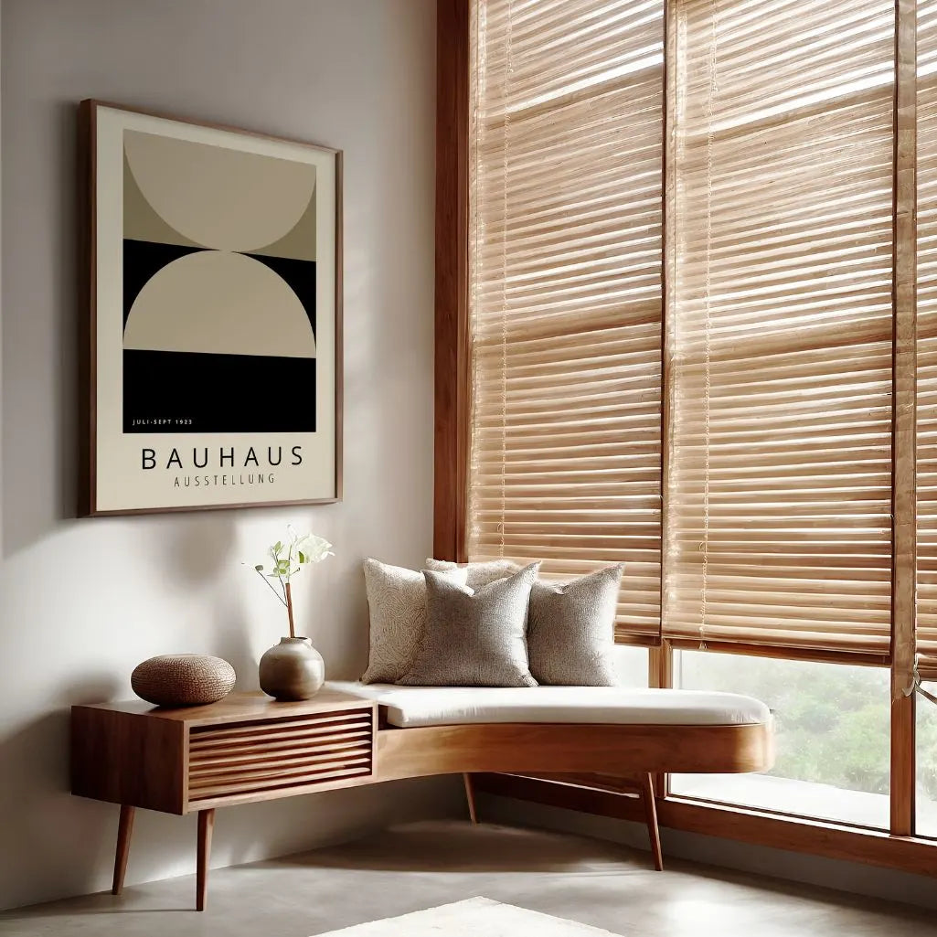 Bauhaus Beige Balance Poster