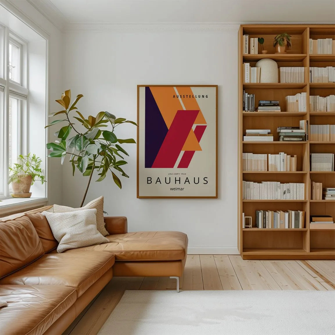 Bauhaus Dynamic Color Geometry Poster